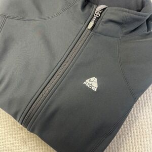 Nike ACG Womens Black Softshell Fleece Lined Full Zip Jacket Small H295